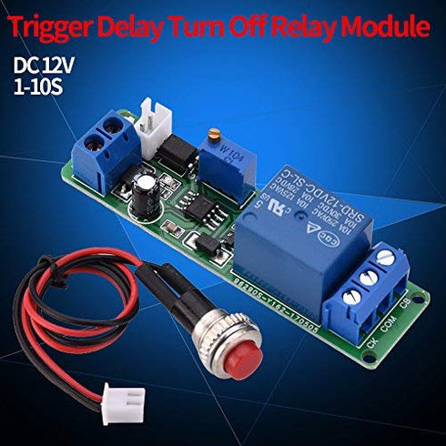 Timer Switch Module, DC 12V Adjustable Delay Timing Timer Relay ON Off Switch......