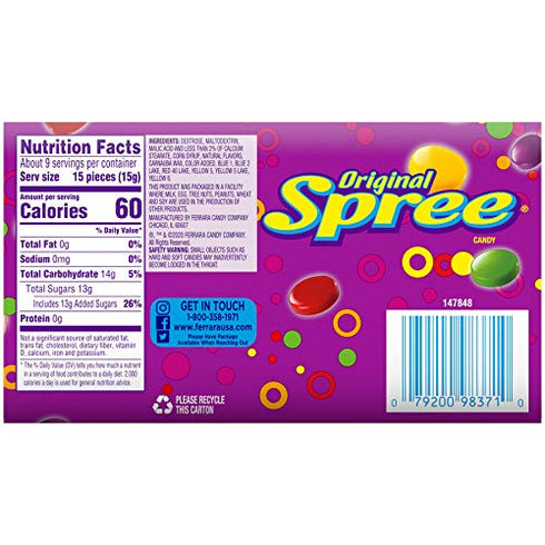 Spree Candy Theater Box, original, 5 Ounce...