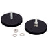 MUTUACTOR Strong Heavy Duty Magnets,Anti-Scratch Neodymium Rubber Magnet 1/4-20 Male Threaded Stud,2Pack Powerful Rare Earth Magnets for Camera Li...