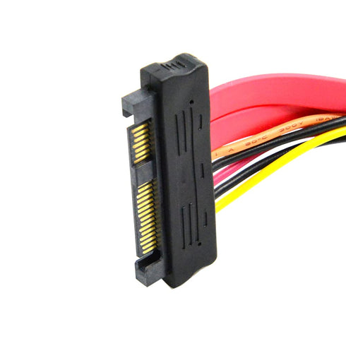NFHK SAS Hard Disk Drive SFF-8482 SAS Cable 29Pin Male to Female Extension Cable 0.5m with Power 22Pin+7Pin...