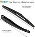 Rear Windshield Back Wiper Arm blade Set 68078306AA for Dodge Grand Caravan 2008-2015, for Chrysler Town and Country 2008-2009...
