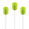 Wellgler's Disposable Care Oral Swabs, Sterile Sponge Mouth Swabs (100pcs, Green)...