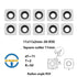 11mm Square with 2"Radius Carbide Inserts Cutters 11×11×2.0mm-R50 Replacement for Woodworking Fits SpiralHelical Planer Cutter Head Lathe Turning ...