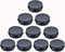 Aluminum Metal Tin 1oz/30ml, Black Aluminum Tins Round Tin Cans Containers with Screw Top Lid (Pack of 10)...