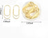 Gold Jumbo Paper Clips 20pcs Oversized Gold Paperclips 50mm/2 inch Non Skid Smooth Finish Steel Wire Office Supply Accessories...