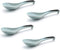 Happy Sales HSSP-GYBL4, Japanese Style Chinese Ceramic Soup Spoons 4 pc, Grey Blue...