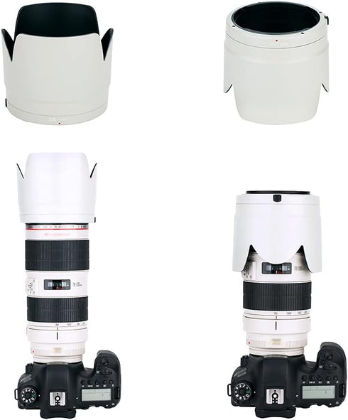 JJC Dedicated Reversible Lens Hood Shade for Canon EF 70-200mm f/2.8L is III USM & Canon EF 70-200mm f/2.8L is II USM Lens Replaces Canon Lens Hoo...