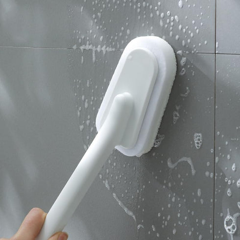 Long Handle Brush Sponge DIY Cleaning Sponge for Dishwashing Kitchen Toilet Bathroom Wash Cleaning Tool Accessory (Replaceable Sponge)...