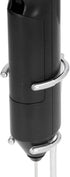 Mini Handheld Drink Mixer, Portable Stainless Steel Electric Milk Frother with Metal Base for Kitchens (Black and Bracket)...