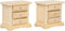 Wooden Dollhouse Night Stands | Set of 2 | Bedside Tables | Dolls House Furniture | 1/12 scale (light)...