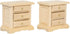 Wooden Dollhouse Night Stands | Set of 2 | Bedside Tables | Dolls House Furniture | 1/12 scale (light)...