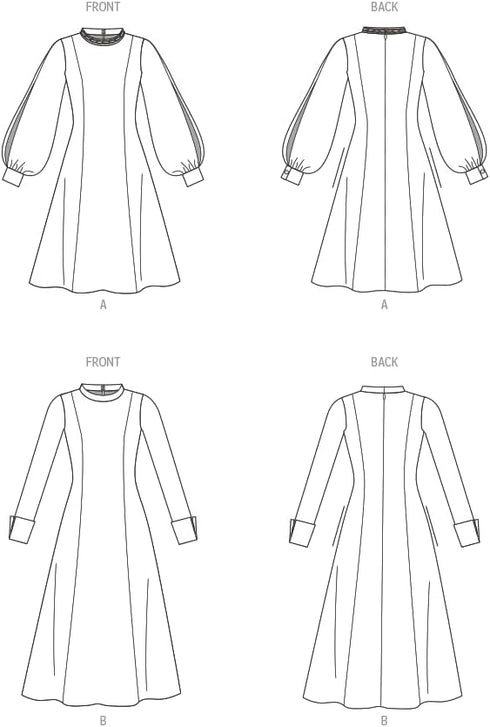 Vogue Misses' Fit and Flare Dresses Sewing Pattern Packet, Sizes 16-18-20-22-24, Multicolor...