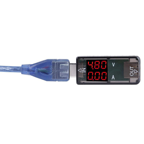 USB Tester, Multimeter Voltmeter Ammeter Current Meter USB Charger USB Voltage Meter Can Measure USB Powered Devices and is Compatible with QC2.0/...