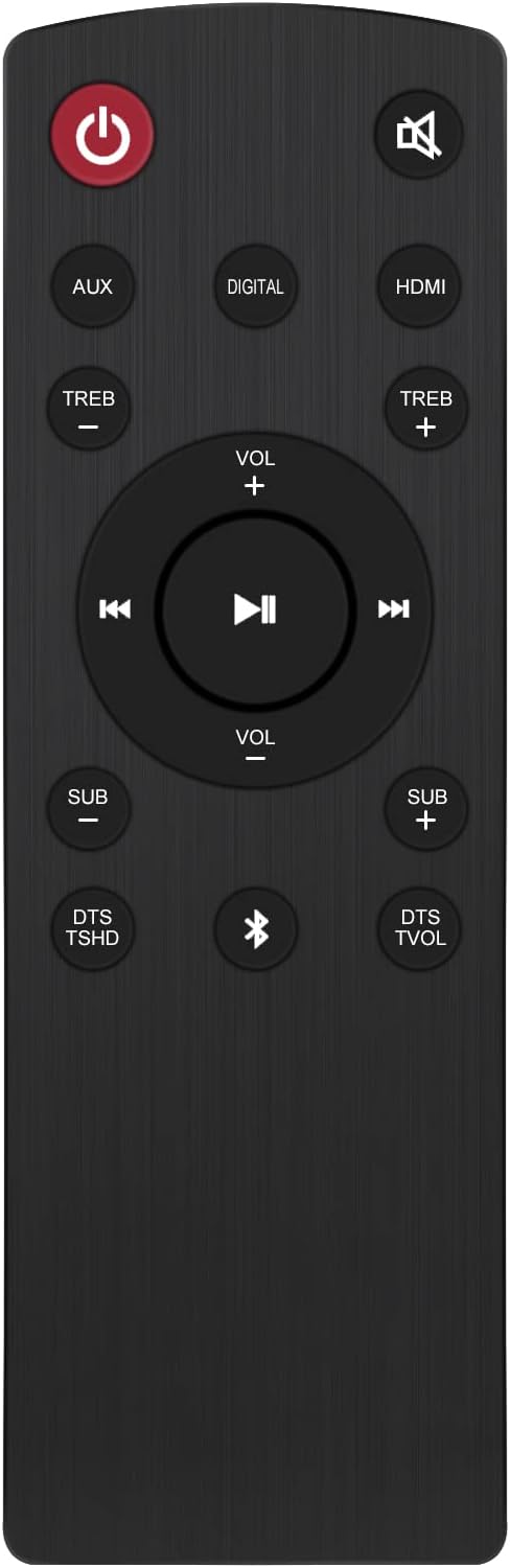 Beyution TH-WL709H-RC Replace Remote Control Fit for JVC 2.1 Sound Bar Soundbar Audio System TH-WL709H, TH-WL709S...