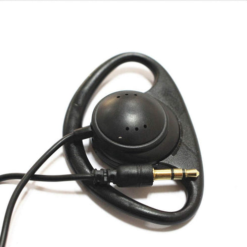 D Shape Earpiece Headset 3.5mm Single Side Earphone Hook Earbud for Tour Guide System Receiver Tablet Laptop PC Skype YouTube MP3/4 DVD......