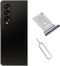 for Samsung Galaxy Z Fold 4 5G Dual SIM Card Tray Card Holder Slot Replacement Parts + Open Eject Pin (Black)...