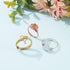 WEBBEDY Wire Wrapped Ring Making Kit, Jewelry Making Supplies Kit with 3-Color Jewelry Wire, Crystal Gemstone Beads, Mini Pliers Tools for Making ...