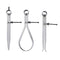 Spring Inside Outside Divider Caliper Set Measures 8 inch Machinist Tools 3-Pack, 230mm Leg Length...