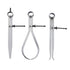 Spring Inside Outside Divider Caliper Set Measures 8 inch Machinist Tools 3-Pack, 230mm Leg Length...