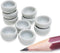½" Inch Diameter White Round Ceramic Sauce Bowls Set Of 10 Pieces Tiny Tableware - Miniature Plate Crockery Cutlery Kitchen Utensil Hand Made Pain...