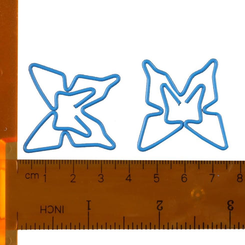 40 pcs Butterfly Shaped Paper Clips, Blue Butterfly Paperclips, for Office Supplies Wedding Invitations Crafts Photo...