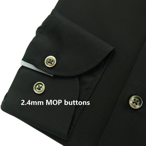 20 Pieces Genuine 11.5MM Black Mother of Pearl Buttons, Natural Real Black MOP Buttons for Shirts Dresses Polo DIY Craft with 2.4MM Thickness MOP ...