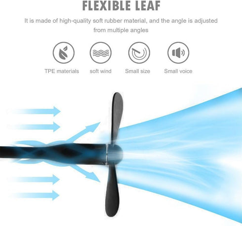 USB Desk Fan, Small But Powerful, Portable Quiet Wind Desktop Personal Fan, Adjustment Mini Fan Table Fan for Better Cooling, Home Office, Black...