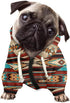 Bohemia Tribal Ethnic Dog Zipper Hoodie Stylish Soft Indian Southwestern Streetwear Hooded Clothes Apparel Costume Sweatshirt Tracksuits Pet Cloth...