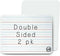 Small White Dry Erase Board for Kids 2pk.| Double Sided Lapboard Mini Ideal Dry Erase Board Perfect for Homeschool Supplies, Office, Classroom...