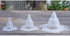 30PCS Plastic Cone Flower Pot Hole Mesh Pad 3 Sizes DIY Planter Bottom Cone Mat Mesh Hole Screens Bonsai Bottom Mat Prevent Soil Loss Leak-Proof P...