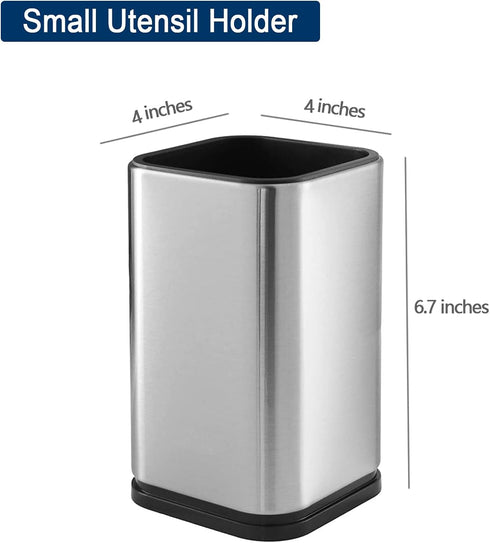 Stainless Steel Kitchen Utensil Holder Caddy,4L X 4W X 6.7H...