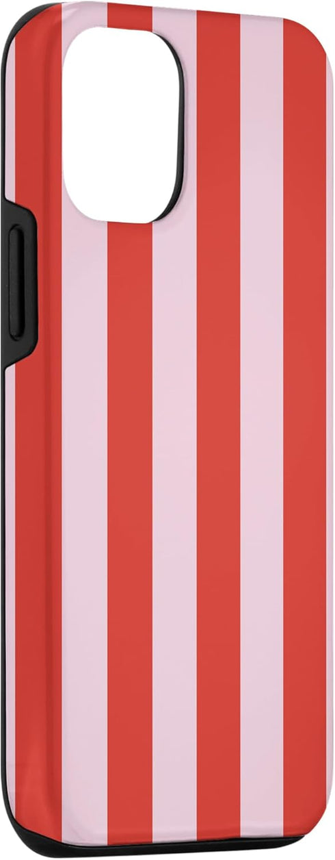 iPhone 13 Pro Red and Pink Stripes. Case...