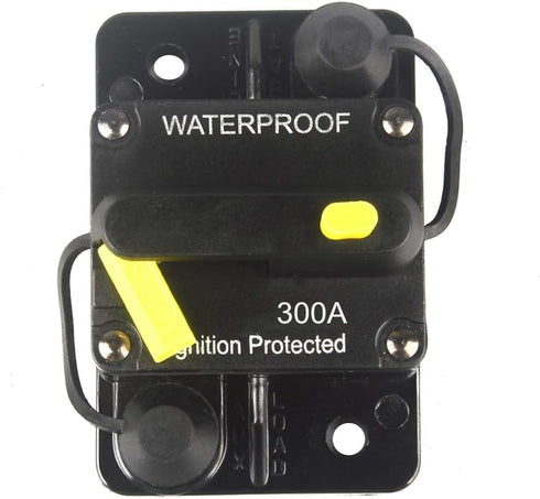 300 Amp Circuit Breaker DC 12V -48V Waterproof 30A-300A Manual Reset Fuse Inverter for Trolling Motor Auto Car RV Marine Boat Current Overload Pro...