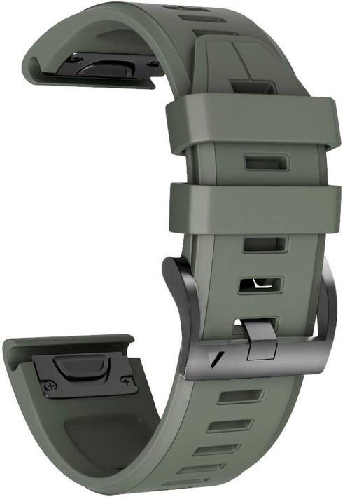 ANCOOL for Garmin Fenix 5X/7X/6X Watch Band Quickfit 26mm Watch Bands Compatible with Fenix 6X Pro/5X Plus/7X Pro/8 51mm(Black,Red,Olive Green,Sla...