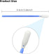 200 Pcs/Blue / 3.66 inch Foam Swab Cleaning Swab Foam Tips Sponge Stick for Inkjet Printer Print Head Camera Optical Lens Optical Equipment...