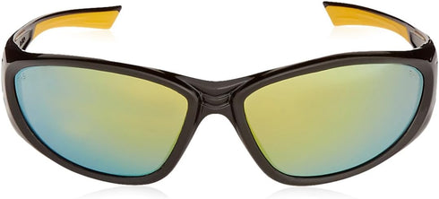 DPG98 Gable™ Safety Glass - Black/Yellow Frame - Yellow Mirror Lens...