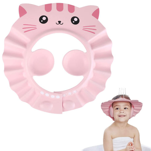 Baby Shower Cap Bath Visor Protection Adjustable Shower Bathing Cap Shield Safe Shower Shampoo Bathing Hair Washing Protector Visor Eye Ear Protec...