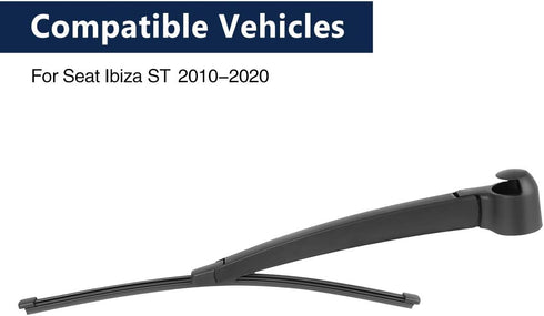 X AUTOHAUX Car 345mm 13'' Rear Windshield Wiper Blade Arm Set for Seat Ibiza ST 2010-2020...
