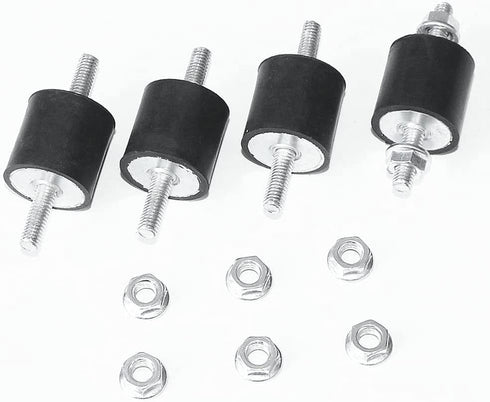 4pcs 20 x 15mm Rubber Mounts Rubber Vibration Isolator Mounts Shock Absorber with M6 x 19mm Studs Vibration Isolators...