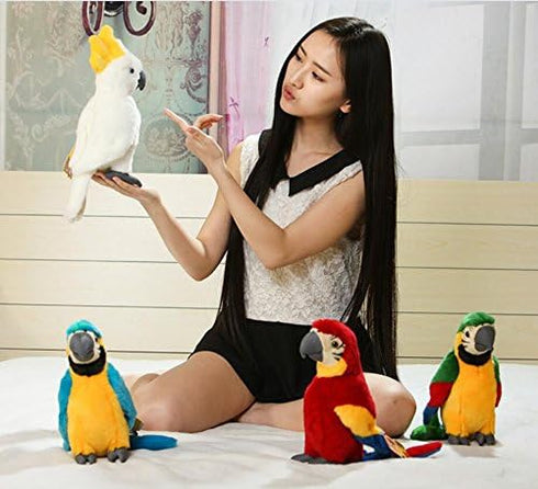 Cute rabbit 12 inch Macaw Parrot Plush Toy Stuffed Animal Toy Plush Animal Doll (green)...