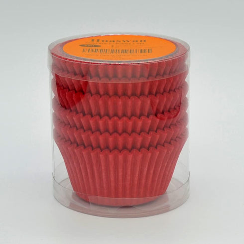 Red Cupcake Liners Greaseproof Paper Standard Baking Cups for Wedding Party and More, 150-Count...