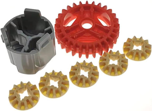 MOC Technical Differential Gear-28 Teeth with Round Axle Hole Power Functions Parts Compatible with legoeds Blocks 65414 65413 Building Pack of 2...