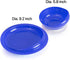 Spill Proof Scoop Bowl and Plate with Non-Skid Suction Base, Adaptive Self-Feeding Dinnerware for Elderly/Disabled (Blue Combo Set)...