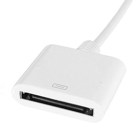 White for Apple 30pin Female to USB 3.1 Type-C USB-C Sync Data Charging Adapter Cable Cell Phone OTG Adapters USB Cables Accessories Cables and In...