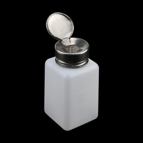 Antrader 2 Pack Push Down Dispenser Bottles,200ml(6.7oz) Push Down Liquid Dispenser Pump Bottle,White...