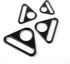 12Pcs 1" Triangle Buckle Adjuster D Ring for Strap purse bag hardware accessories...
