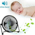 xasla 4 Inch Small USB Desk Fan, Mini Quiet Fan with Metal Construction & Strong Airflow & 360°Adjustable Tilt Angle, Personal Cooling Fan for Des...