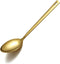 Gold Cooking Spoon, Berglander Stainless Steel Solid Serving Spoon Titanium Gold Plating, Basting Spoon, Spoon For Cooking, Kitchen Spoon, Dishwas...