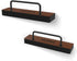 Victrola The Shelves – Vinyl Record Display Holders – Showcase Your Favourite Album Art, Set of 2, with Black Metal Accents, Wall Mountable (Pair,...