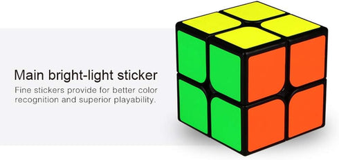 Qidi Speed Cube 2x2- Smooth Bright-Light Sticker(Classic Colors) - 2x2x2 Puzzles Toys, The Most Educational Toy to Effectively Improve Child's Con...